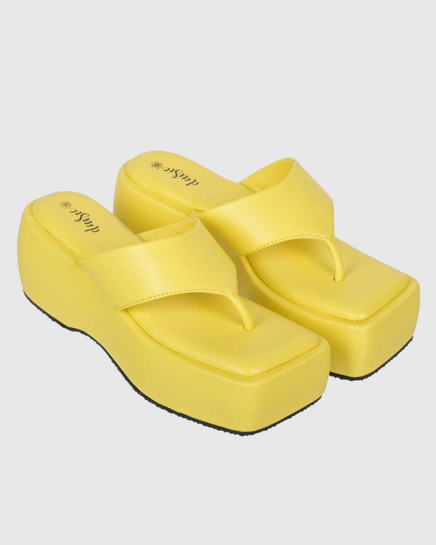 Y2k Block Chunky Yellow platforms