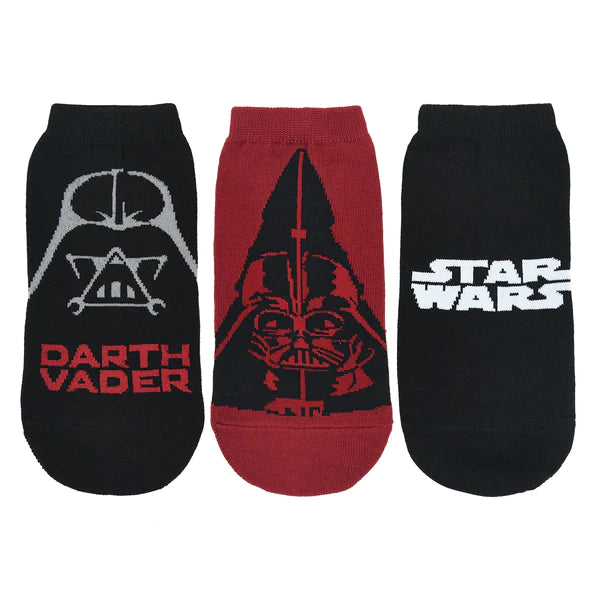 Star wars gift pack for men- star wars logo and darth vader-ankle length socks (multicolored) (pack of 3 pairs/1u)