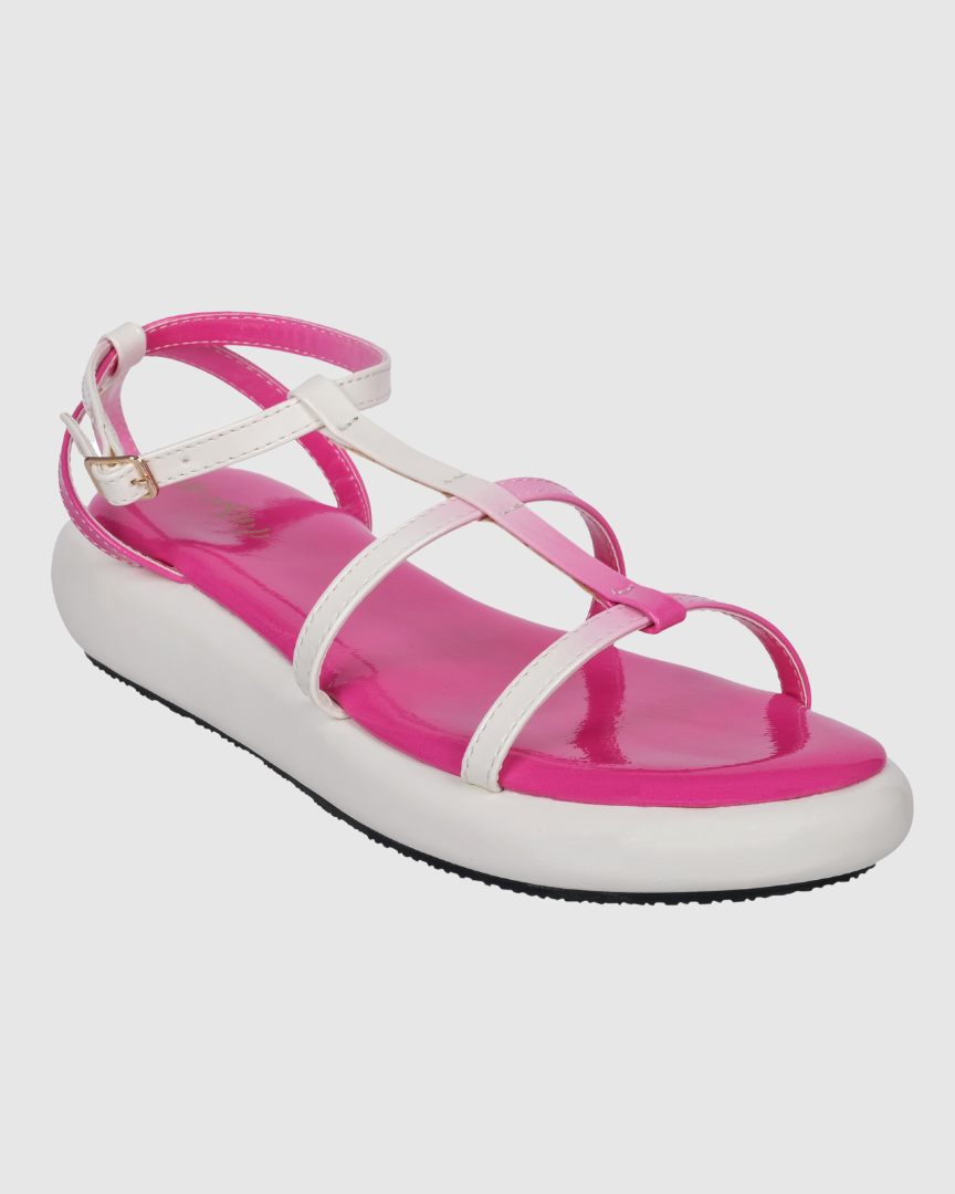 Y2K Ombre Pink&White Sandals