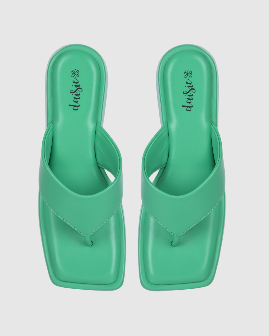 Y2k Block Chunky Bottega Green platforms