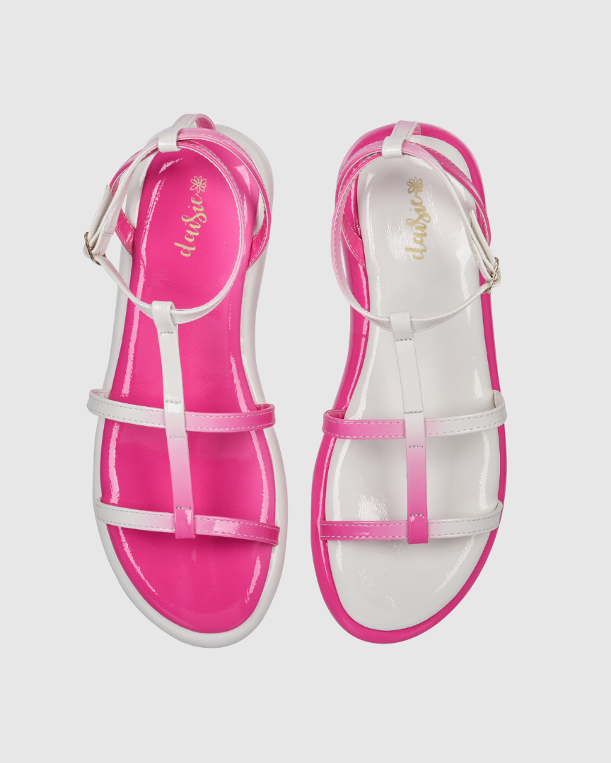 Y2K Ombre Pink&White Sandals