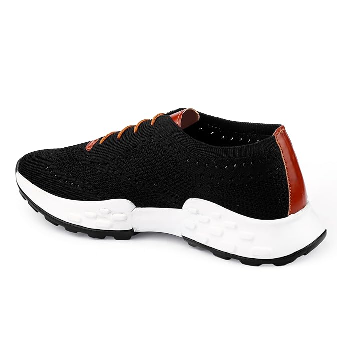 Men's Flyknite Material Casual Brogues Oxford Lace-Up Light Weight Outdoor Shoes.