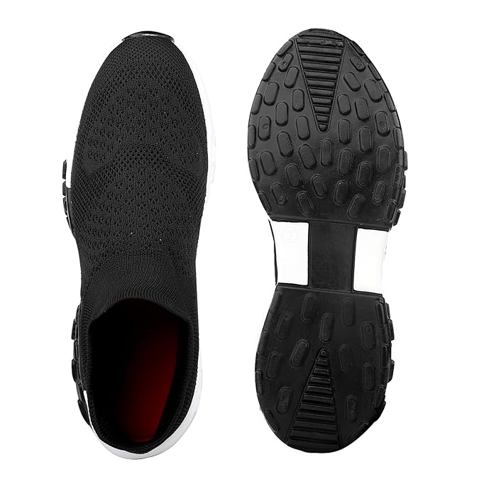 Men's Knitted Material Casual Sports Running and Outdoor Light Weight Shoes.