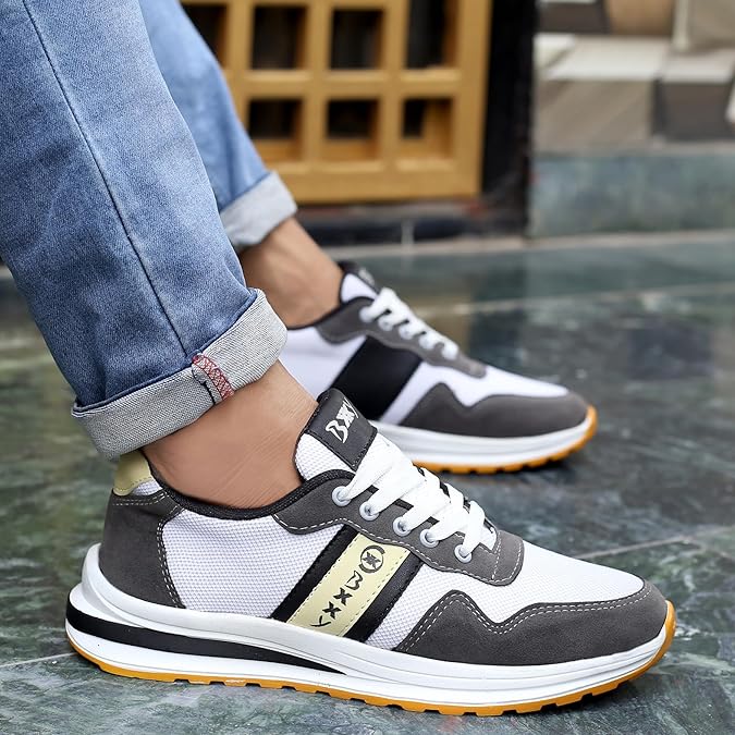 Men's Stylish Casual Sports, Running Lace-Up Light Weight Shoes.