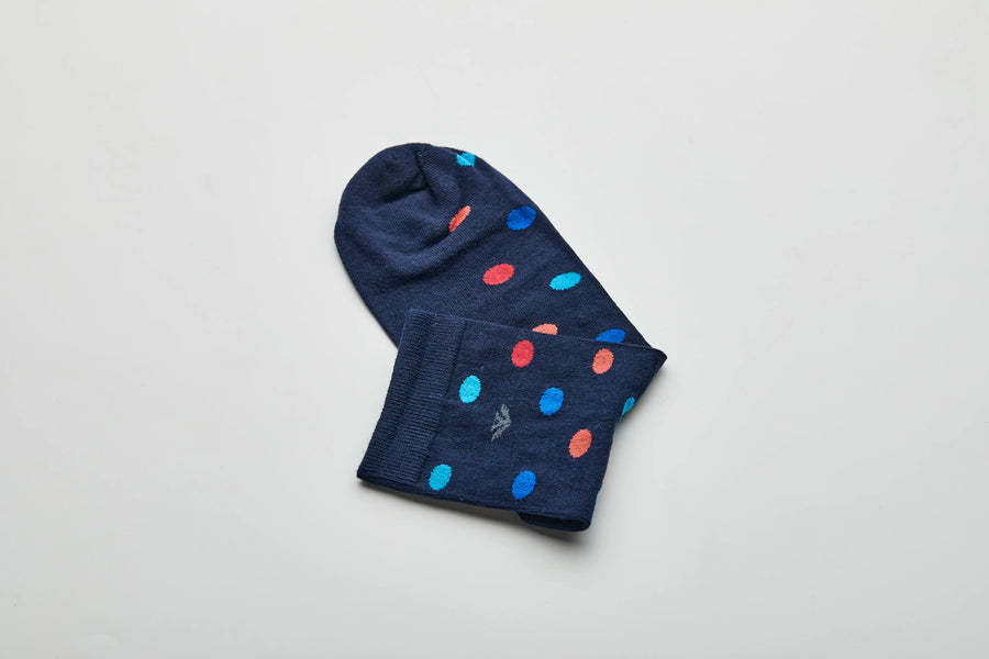 Young Wings Multicolor Dots Design Free Size Ankle length Causal & Formal Wear Socks-(Pack of 5, Style no.2410-M1)