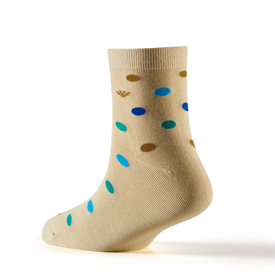 Young Wings Multicolor Dots Design Free Size Ankle length Causal & Formal Wear Socks-(Pack of 5, Style no.2410-M1)