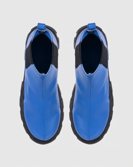 Y2K Hot Blue Ankle Boots