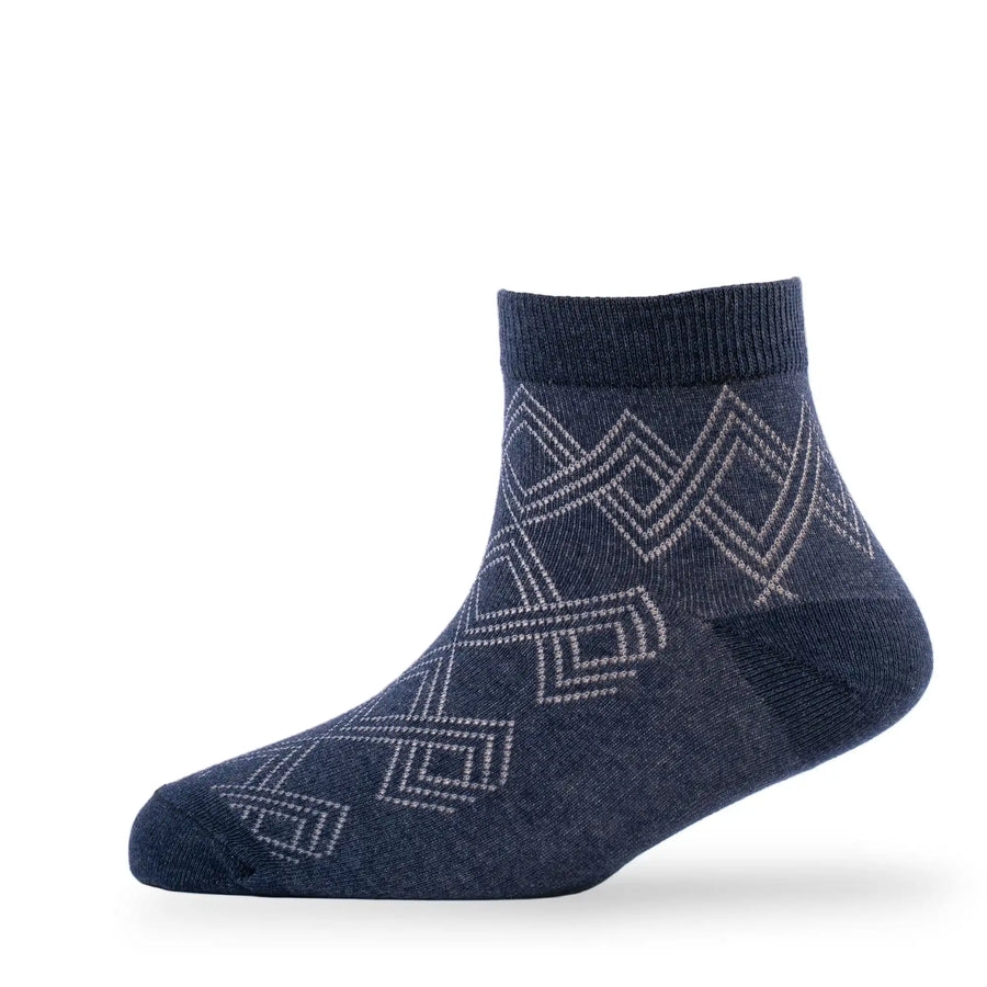 Young Wings Men's Multi Colour Cotton Fabric Solid Ankle Length Socks - Pack of 5, Style no. 2304-M1