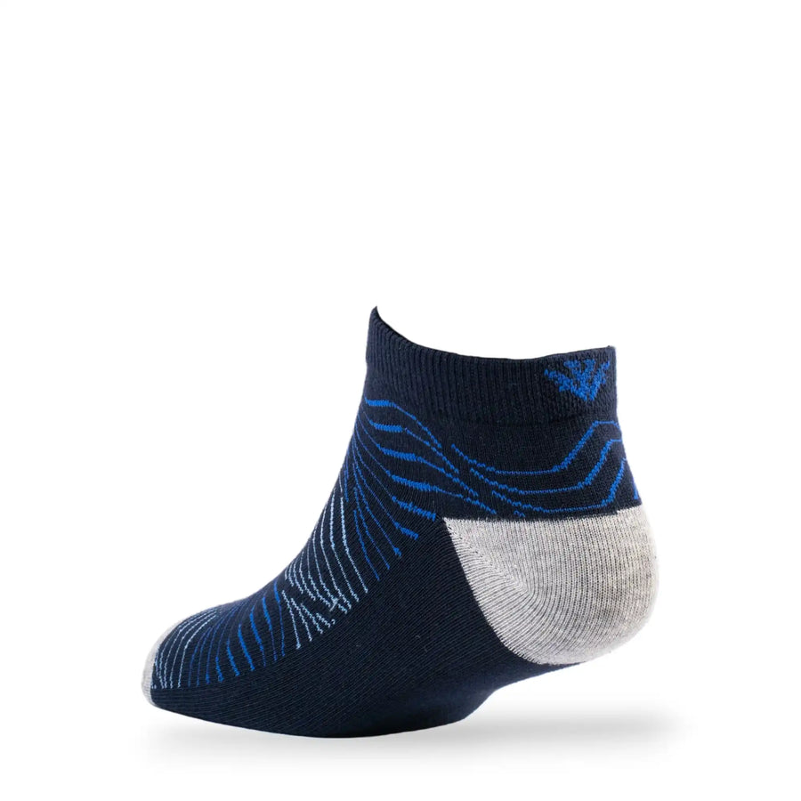 Young Wings Men's Multi Colour Cotton Fabric Design Low Ankle Length Socks - Pack of 5, Style no. 1711-M1