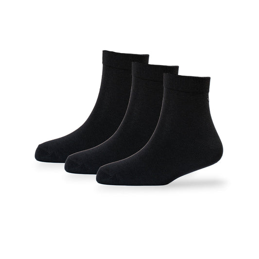 Young Wings Men's Dri-Fit Polyester Solid Ankle Length Socks - Pack of 3, Style.no. M1-2142N