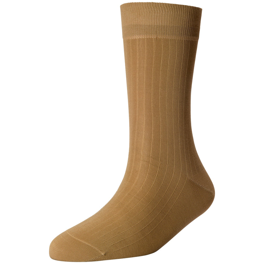 Men's Fine 6x1 Rib Standard Length Socks