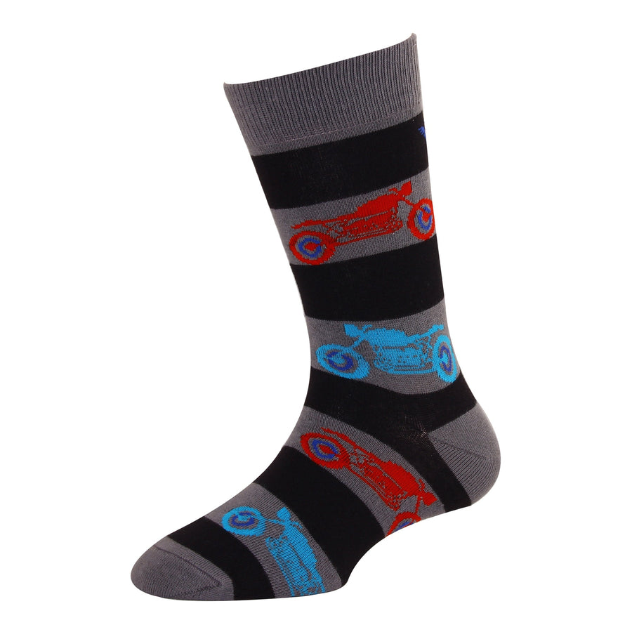 Men's YW-M1-314 Fashion Bike Crew Socks