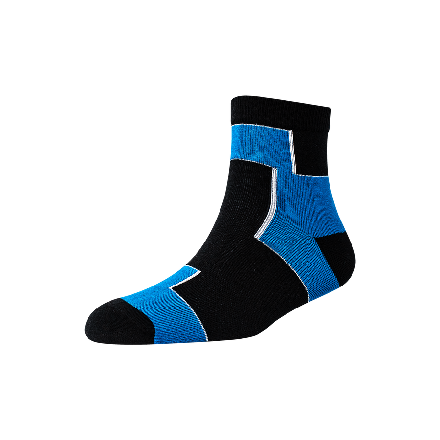 Men's YW-M1-248 Two Block Ankle Socks