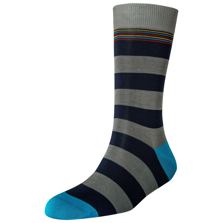 Men's Broad Stripe Standard Length Socks