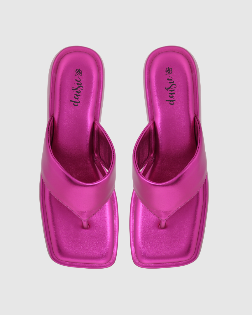 Y2K Chunky Bling Pink platforms