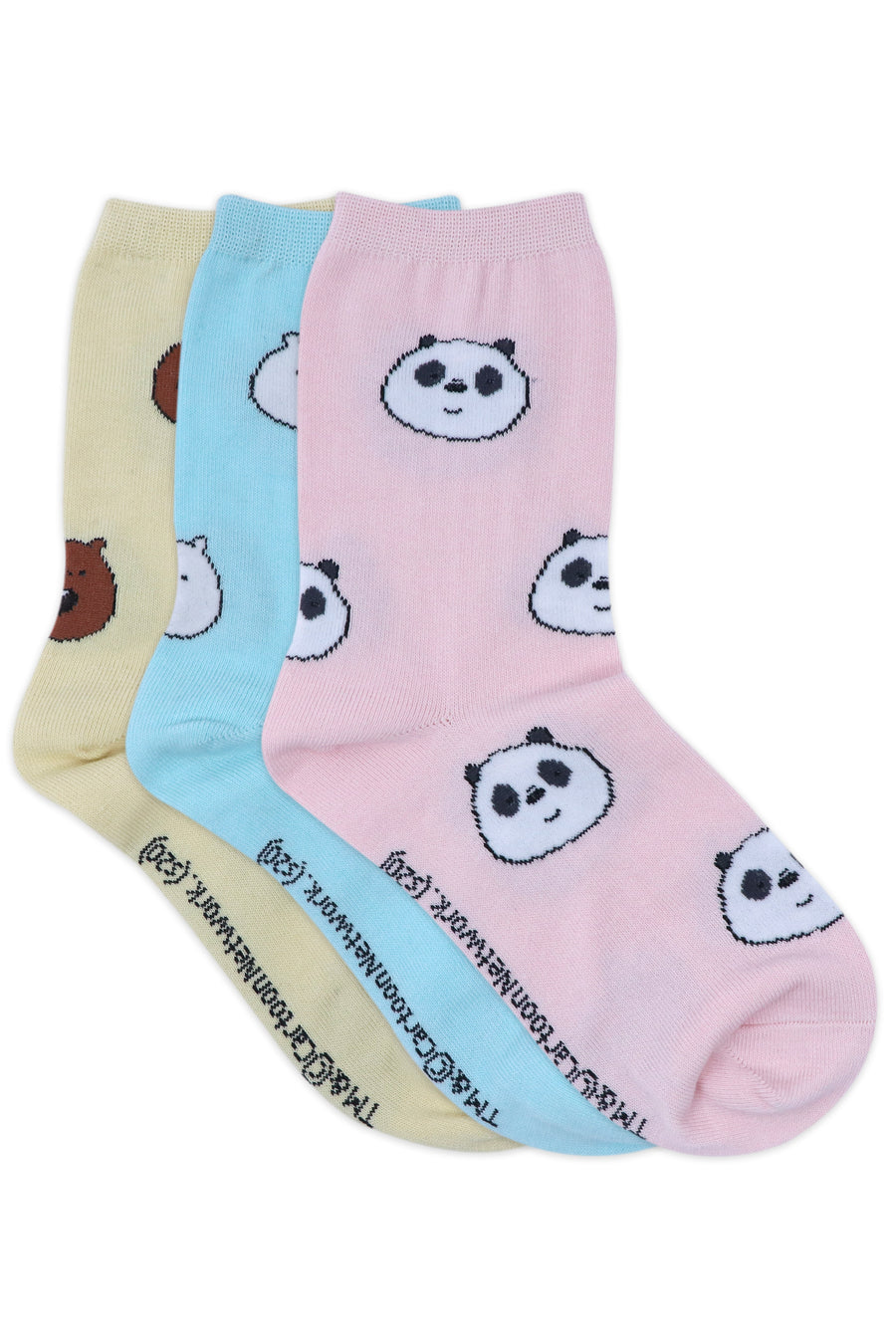 We bare bear gift pack for women-high ankle socks(pack of 3 pairs/1u)