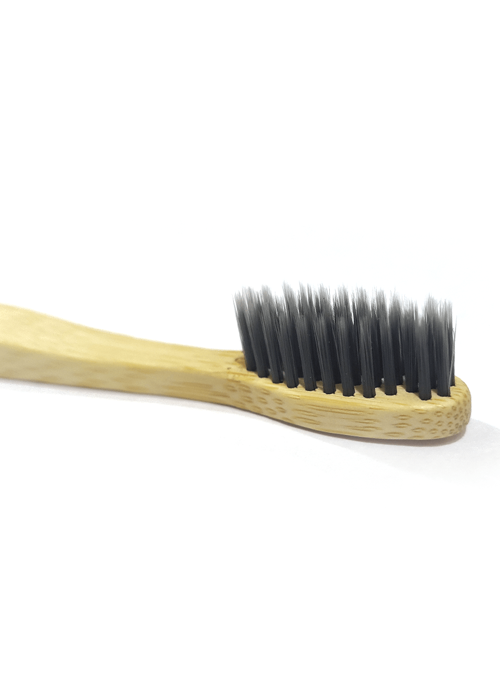 Bamboo toothbrush charcoal adult - soft