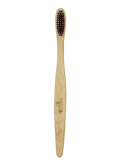 Bamboo toothbrush charcoal adult - soft