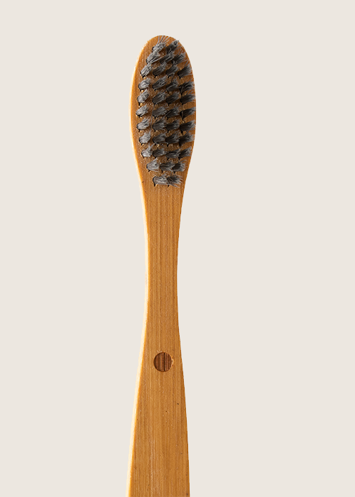 Bamboo toothbrush charcoal adult - soft