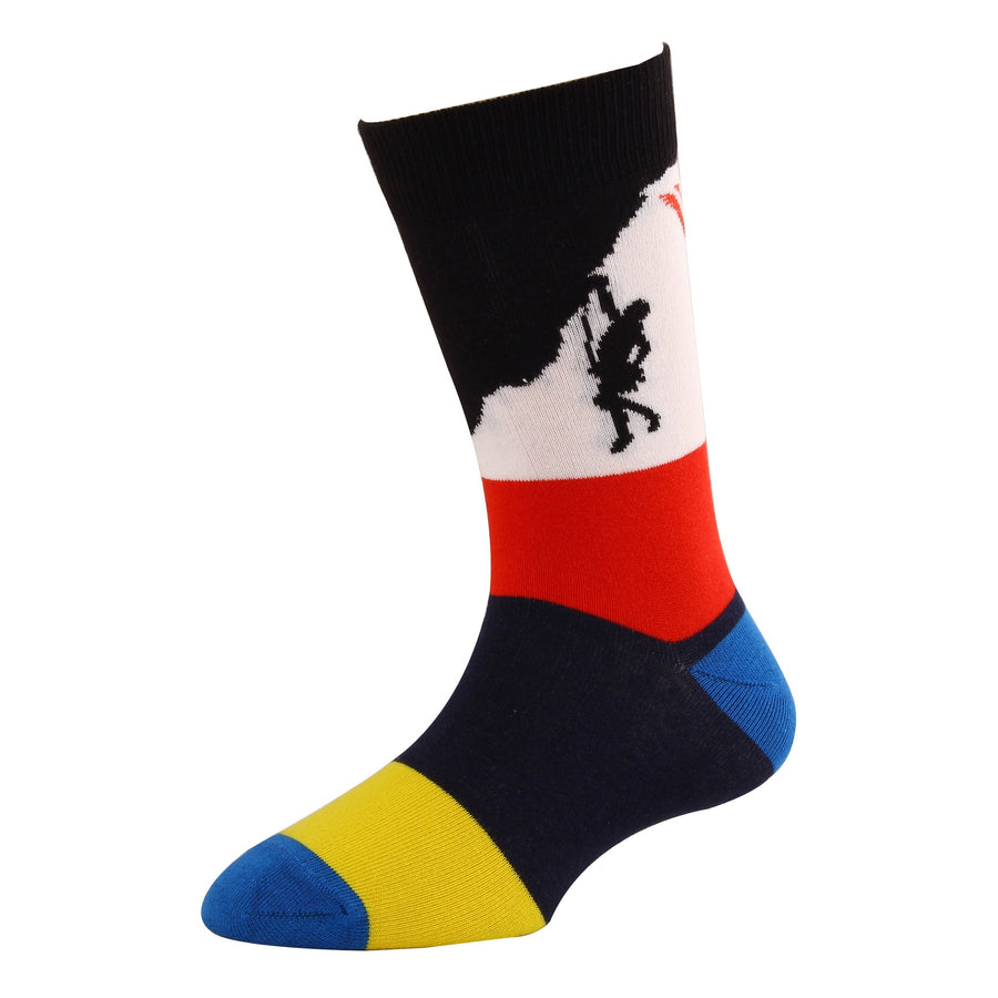 Men's FL010 Pack of 3 Cotton Fashion Crew Socks