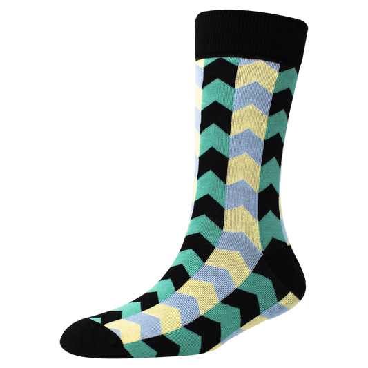 Men's YW-M1-312 Fashion Arrow Crew Socks