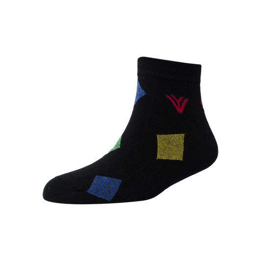 Men's YW-M1-240 Fashion Stripe Multi Blocks Ankle Socks