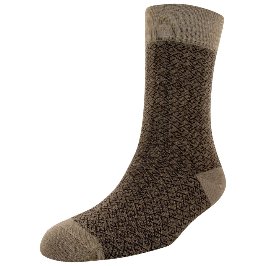 Men's Merino Wool Abstract Fashion Standard Length Socks