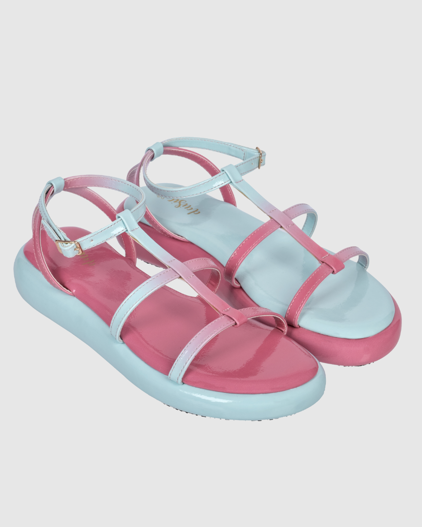 Y2K Ombre Blue&Pink Sandals