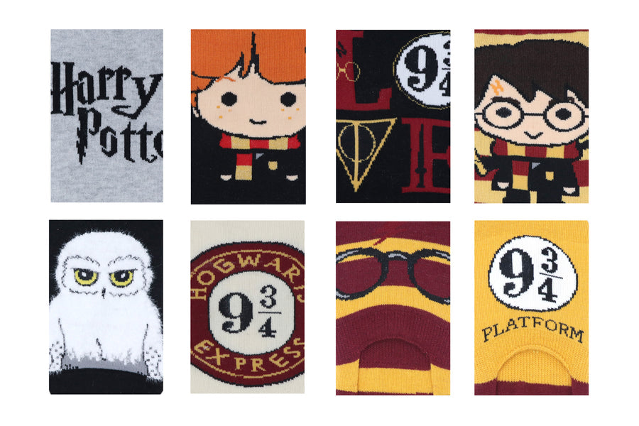 Balenzia x harry potter gift box for women - lowcut socks(pack of 8 pairs/1u