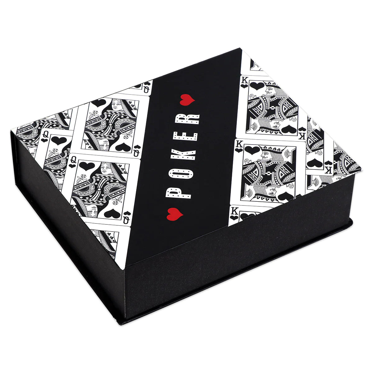 Balenzia special edition poker gift box for men & women (free size)(black,white) (pack of 4 pairs/1u)