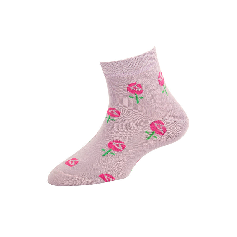 Women's Fashion Rose Ankle Socks