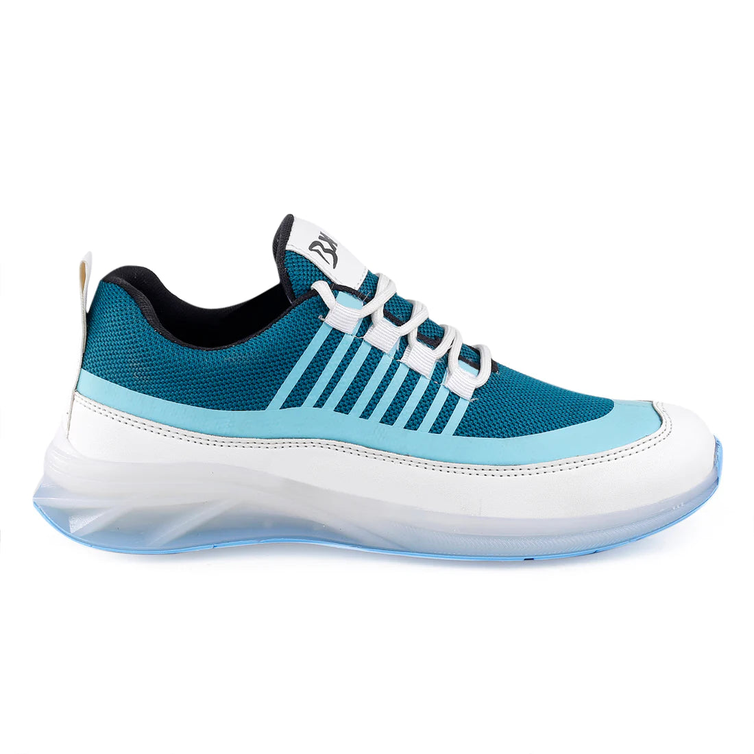 MEN'S SPORTS RUNNING,WALKING LACE-UP SHOES ON TRANSPARENT SOLE