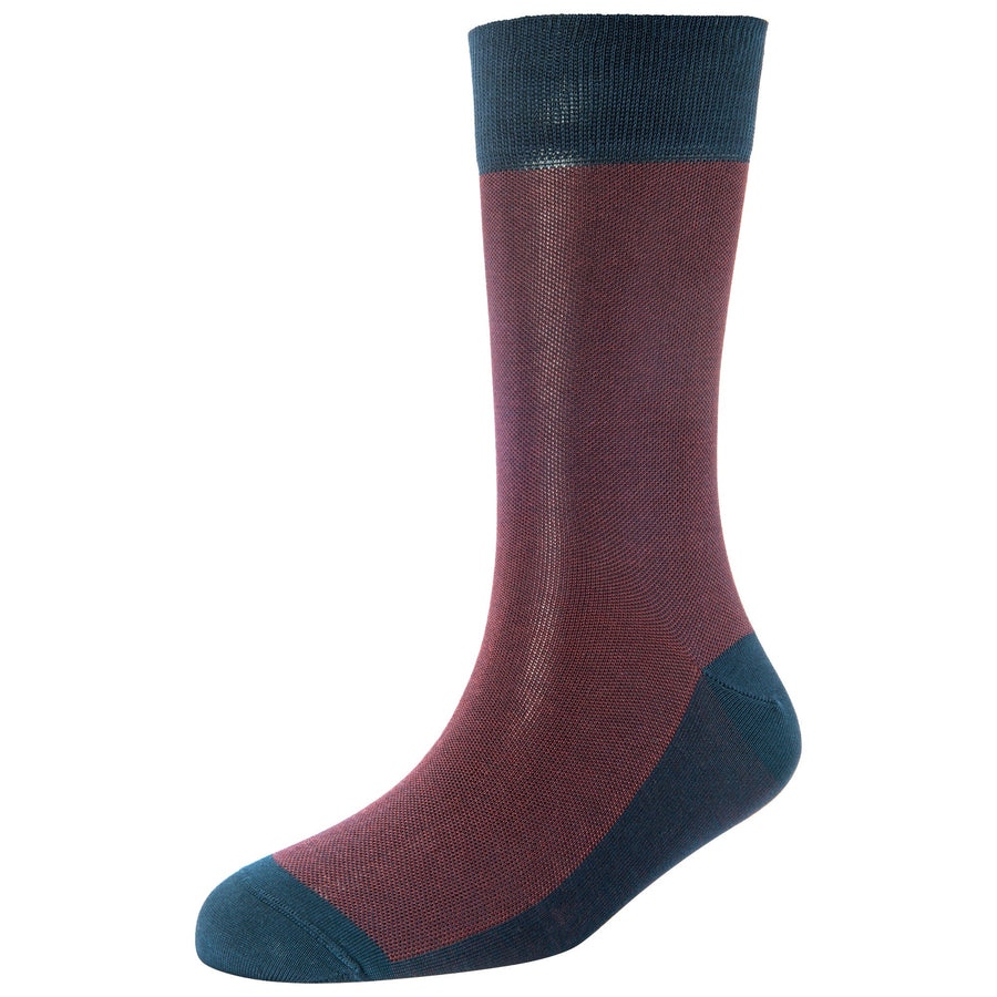 Men's Fashion Bitone Standard Length Socks