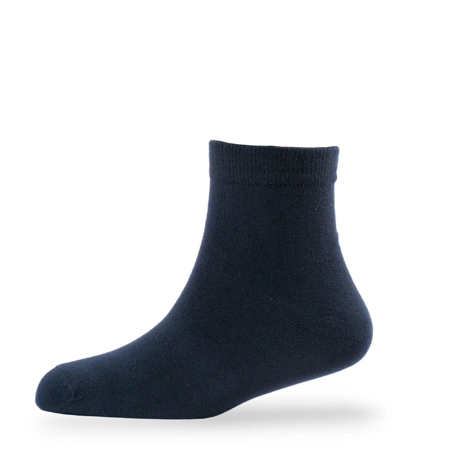 Young Wings Men's Navy Colour Cotton Fabric Solid Ankle Length Socks - Pack of 5, Style no. M1-224