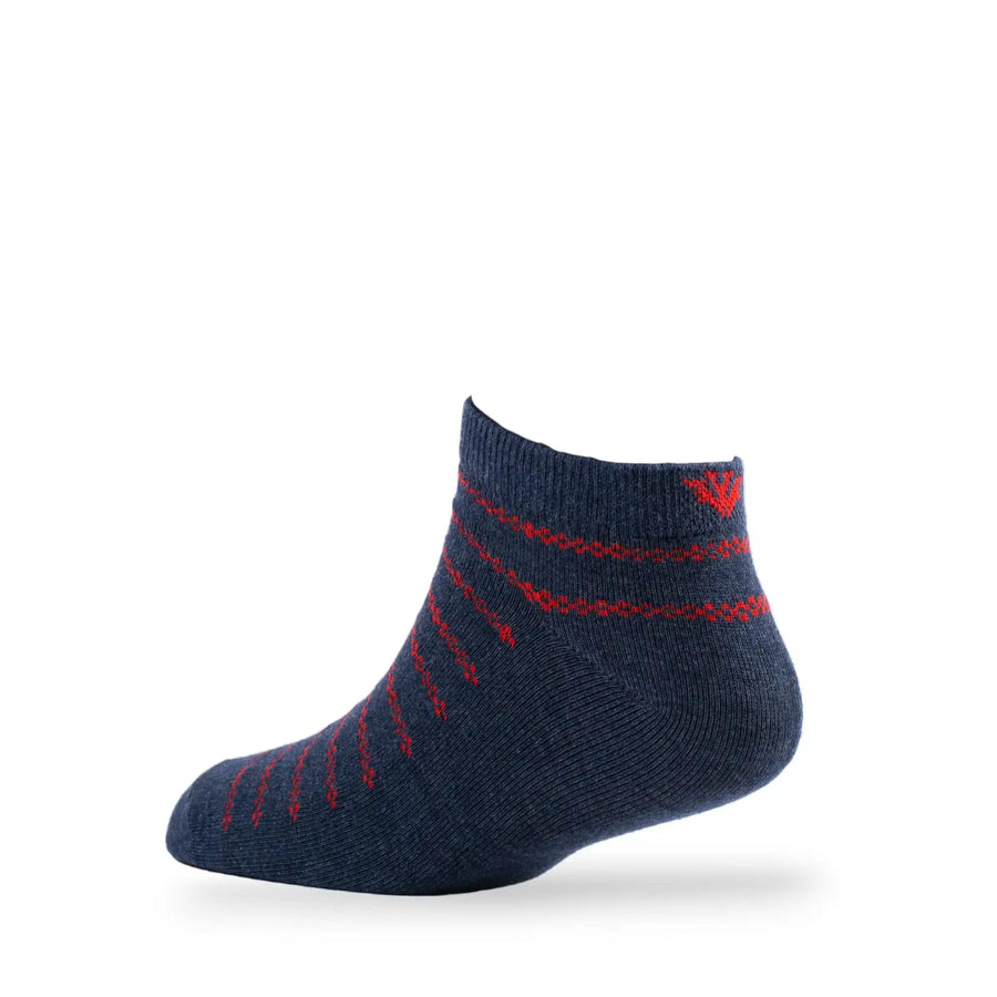 Young Wings Men's Multi Colour Cotton Fabric Design Low Ankle Length Socks - Pack of 5, Style no. 1714-M1