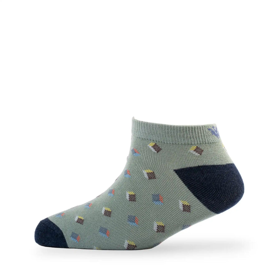 Young Wings Men's Multi Colour Cotton Fabric Design Low Ankle Length Socks - Pack of 5, Style no. 1715-M1