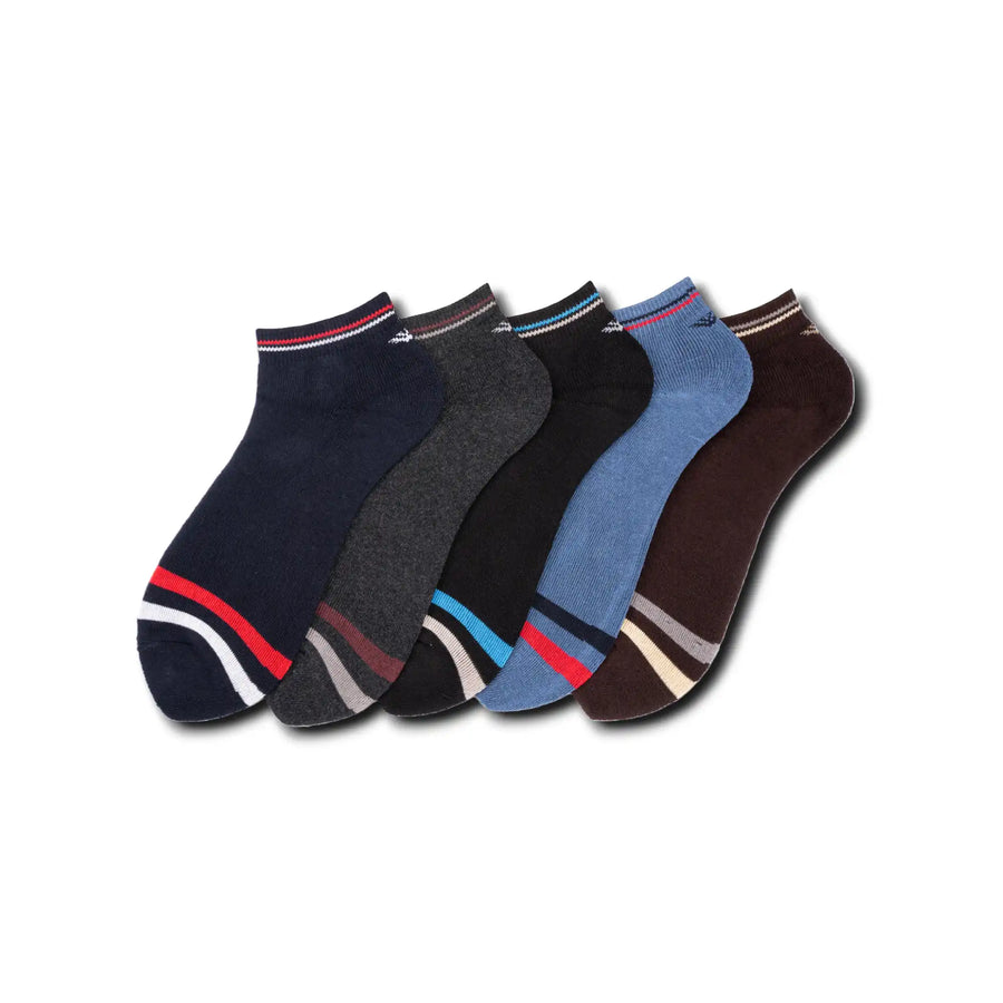 Young Wings Men's Multi Colour Cotton Fabric Design Low Ankle Length Socks - Pack of 3, Style no. 1603-M1 Rs. 510 Rs. 340 SAVE 33% Tax included.