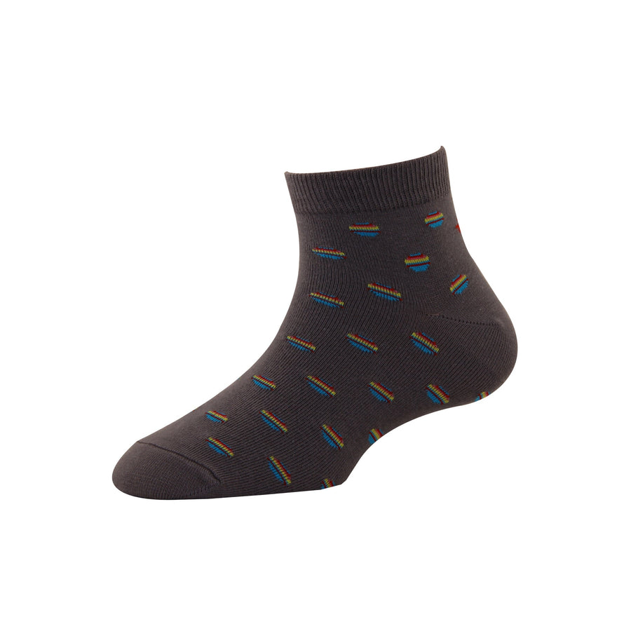 Men's YW-M1-227 Fashion Multi Colour Dot Ankle Socks