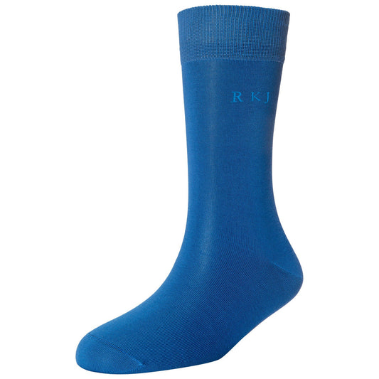 Men's Fine Monogram Standard Length Socks