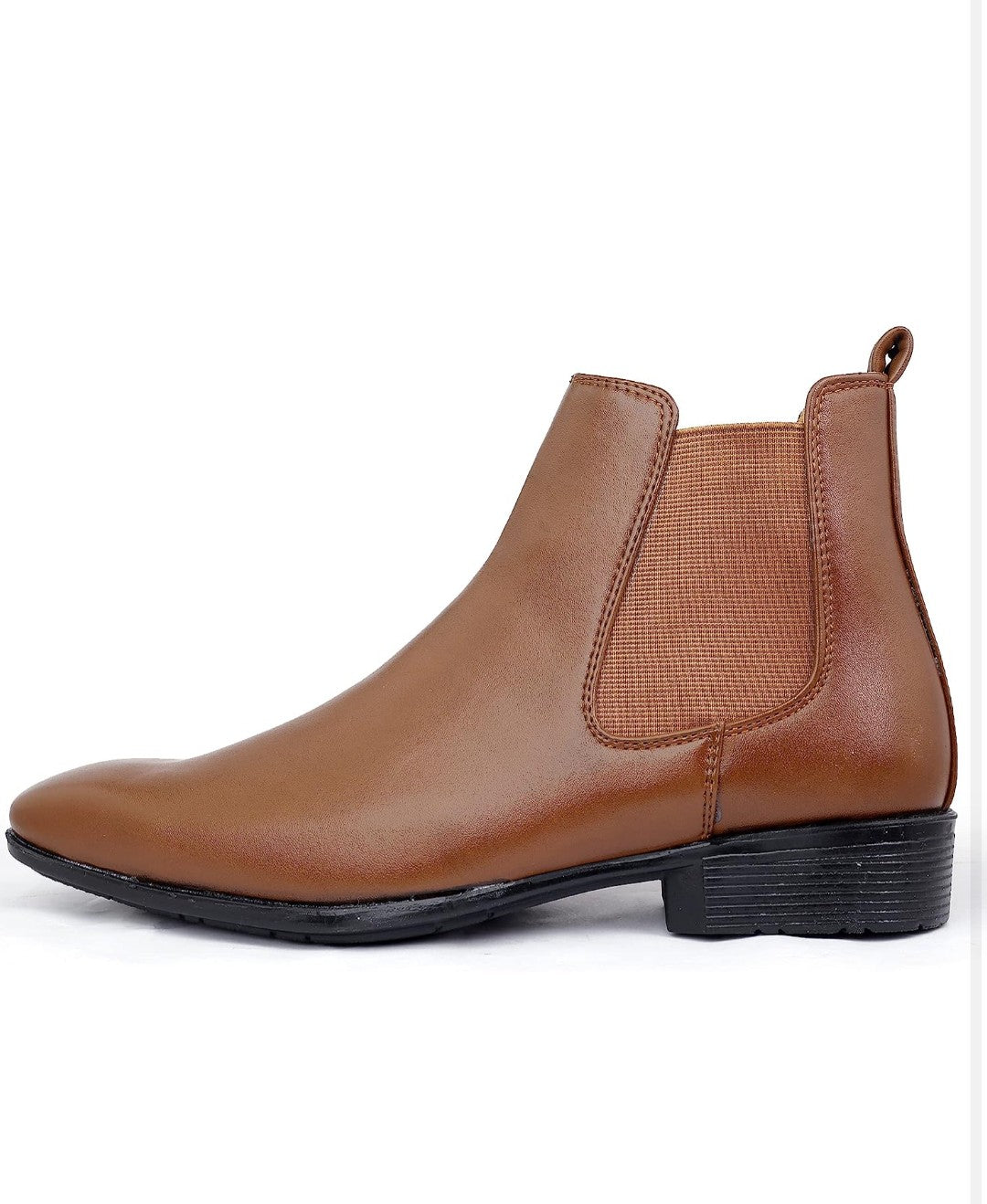 Men's faux leather material latest casual chelsea boots