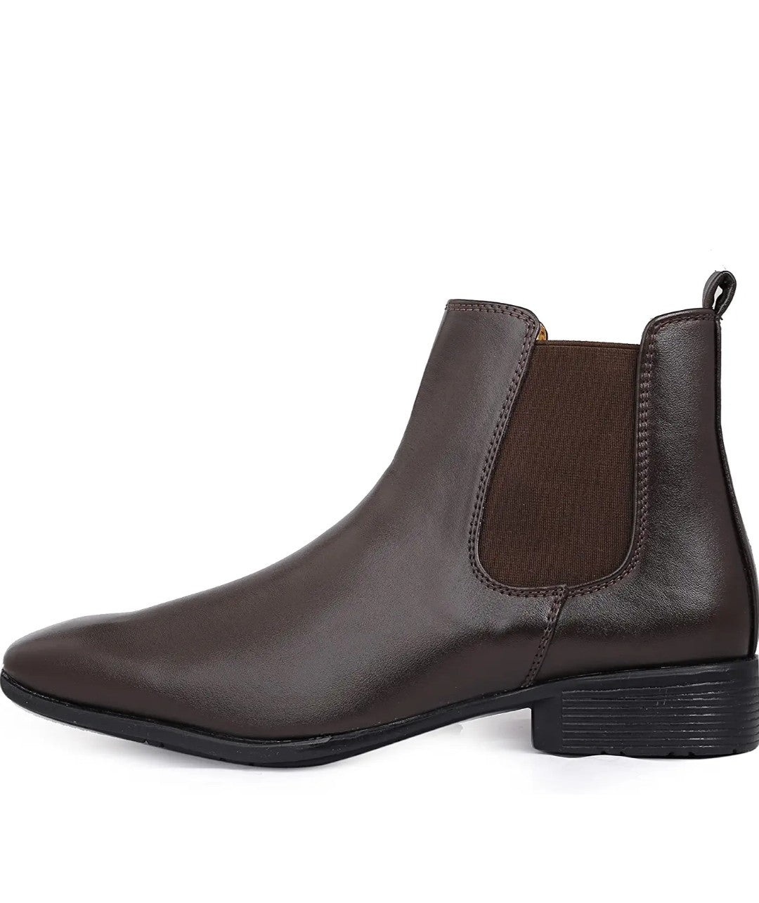 Men's faux leather material latest casual chelsea boots