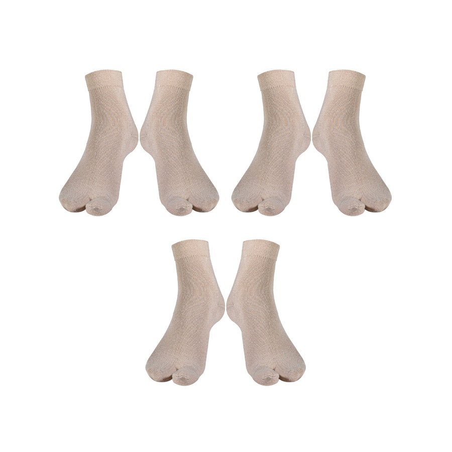 Young Wings Antibacterial Womens Cotton Thumb Ankle Socks 5001 - Pack of 3