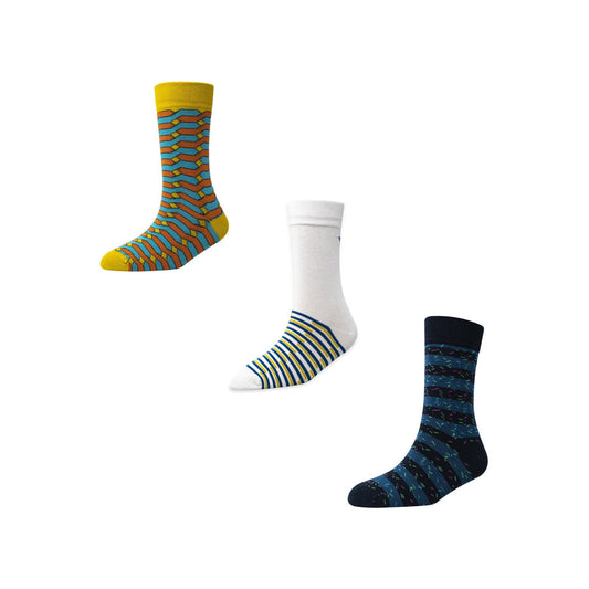 Men's FL017 Pack of 3 Crew Socks