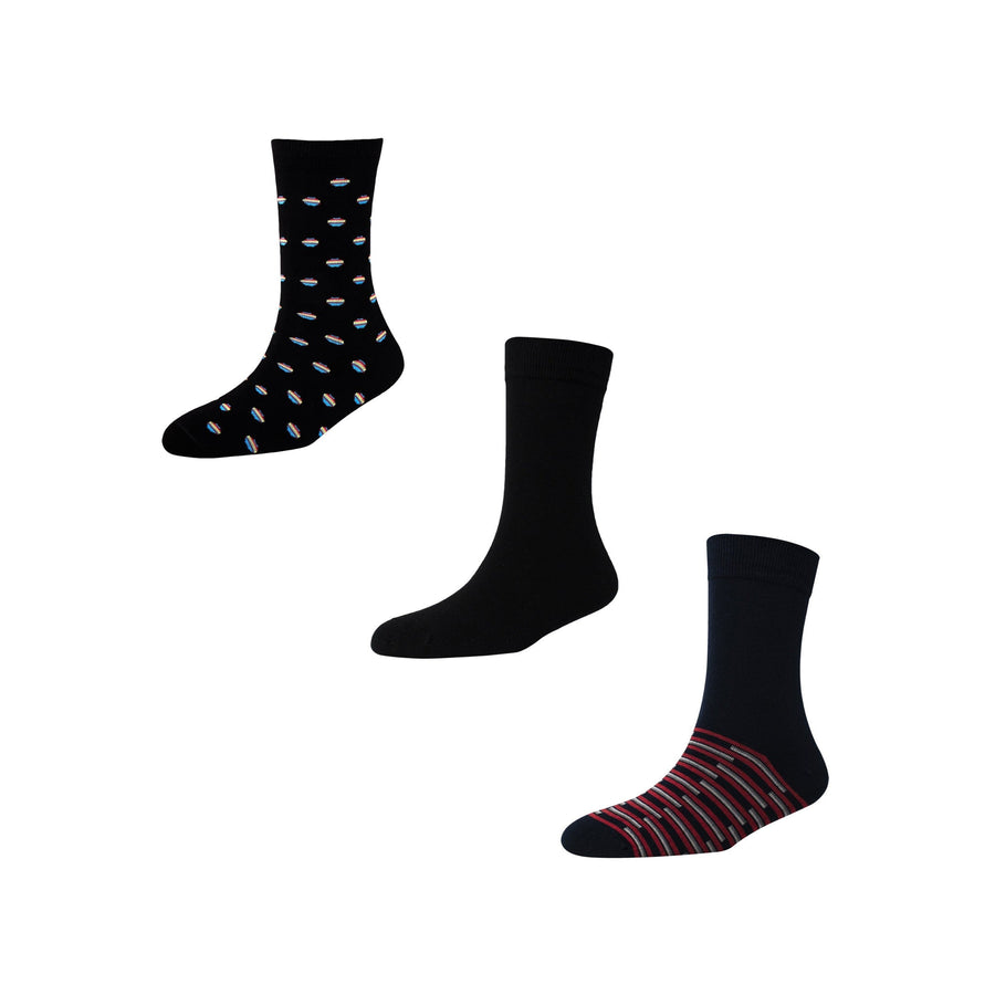 Men's FL015 Pack of 3 Crew Socks