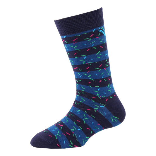 Men's YW-M1-319 Fashion Stripe Crew Socks