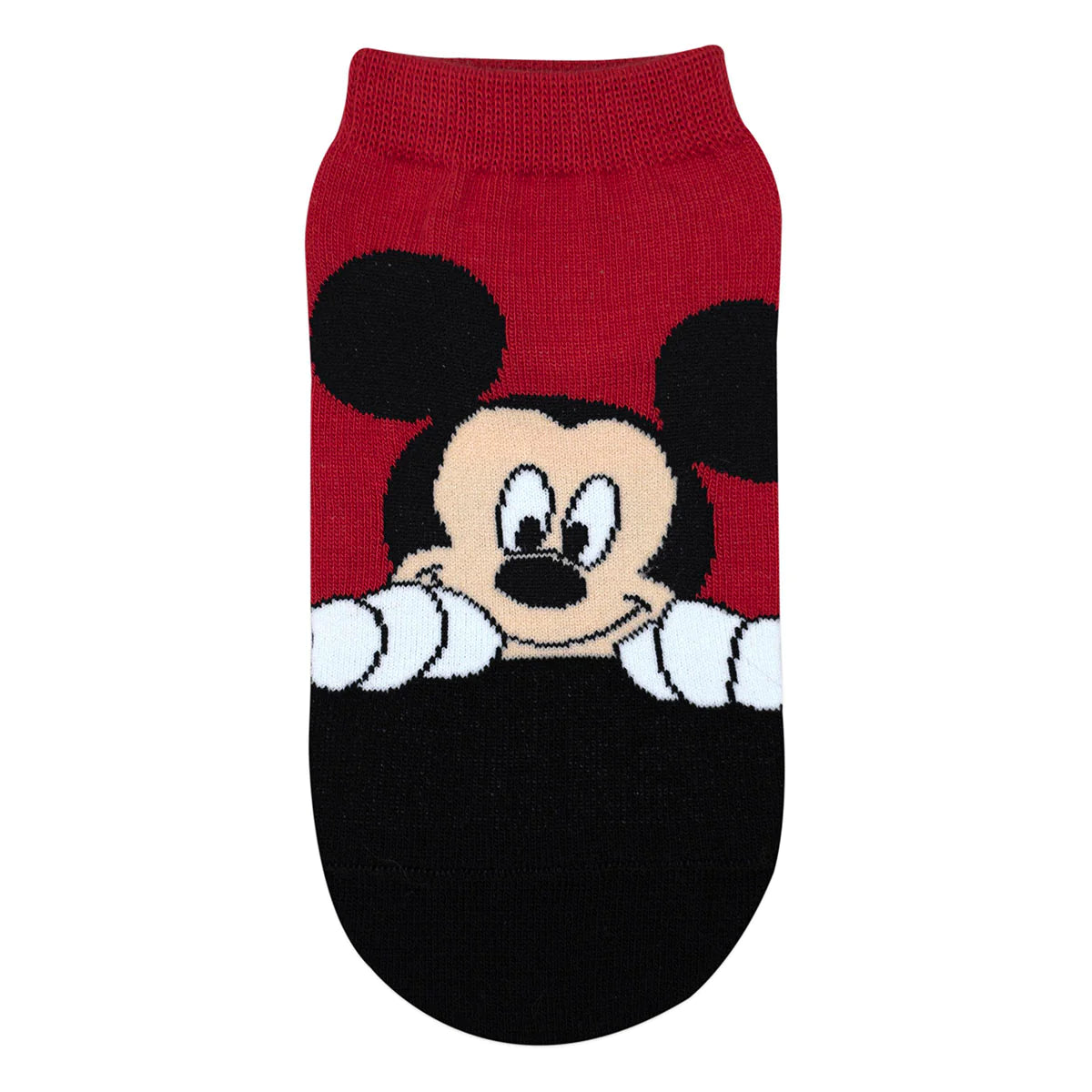 Balenzia x disney character lowcut socks for women- mickey & minnie (pack of 2 pairs/1u)(free size) red, pink