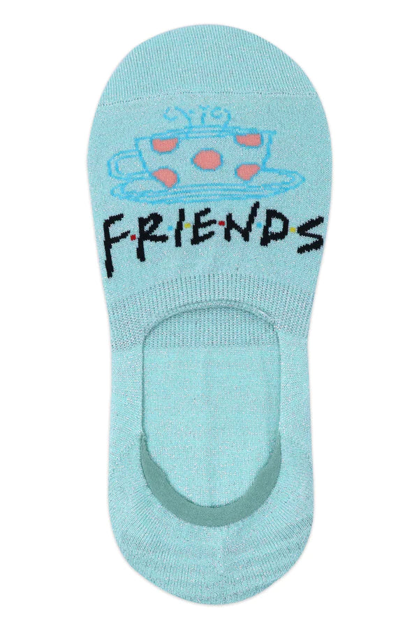 Balenzia x friends women-loafer/no show socks (pack of 2 pairs/1u)- green, blue