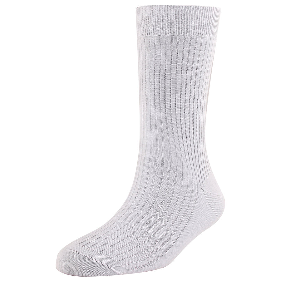 Men's Super Fine 4x1 Rib Full Length Socks