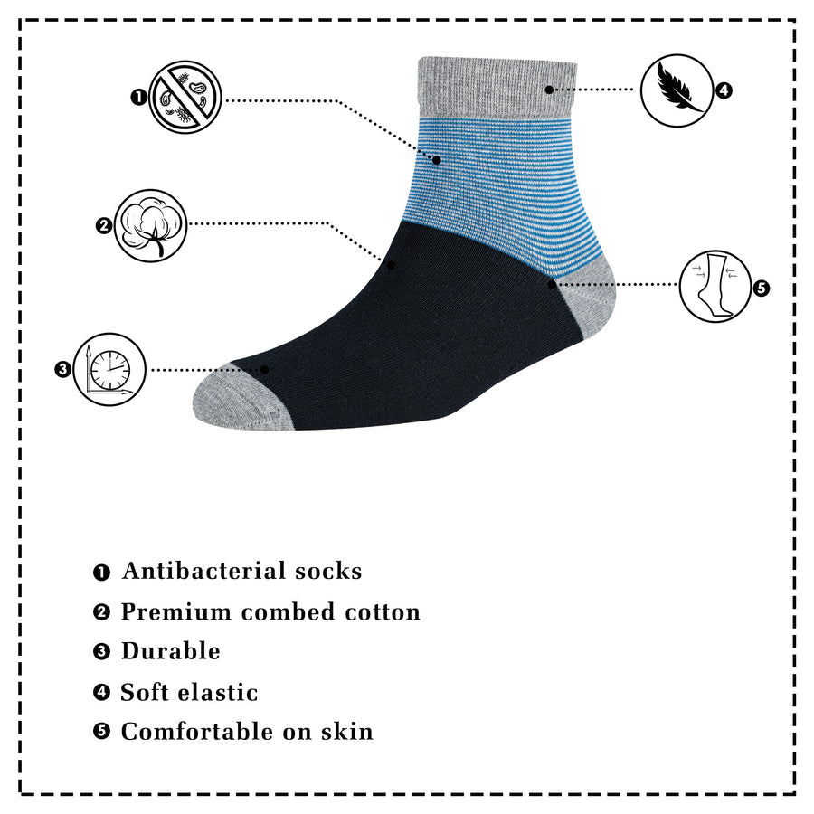 Men's AL038 Pack of 3 Ankle Socks