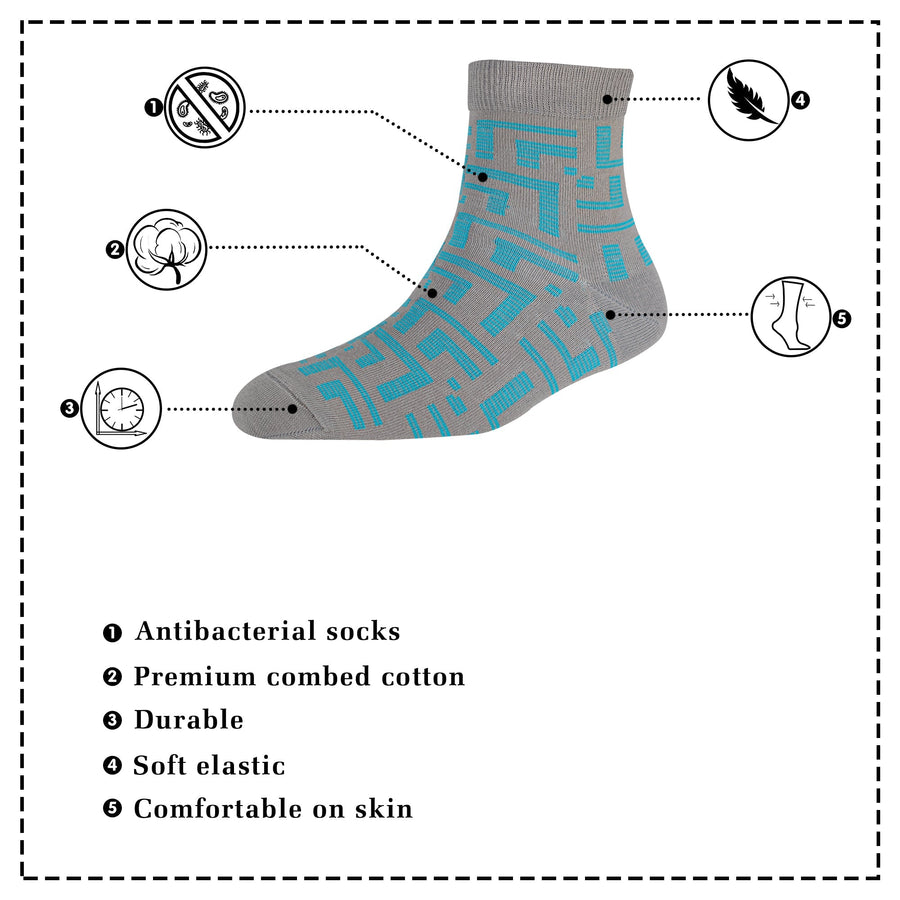 Men's AL033 Pack of 3 Ankle Socks